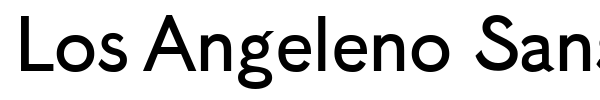 Los Angeleno Sans font preview
